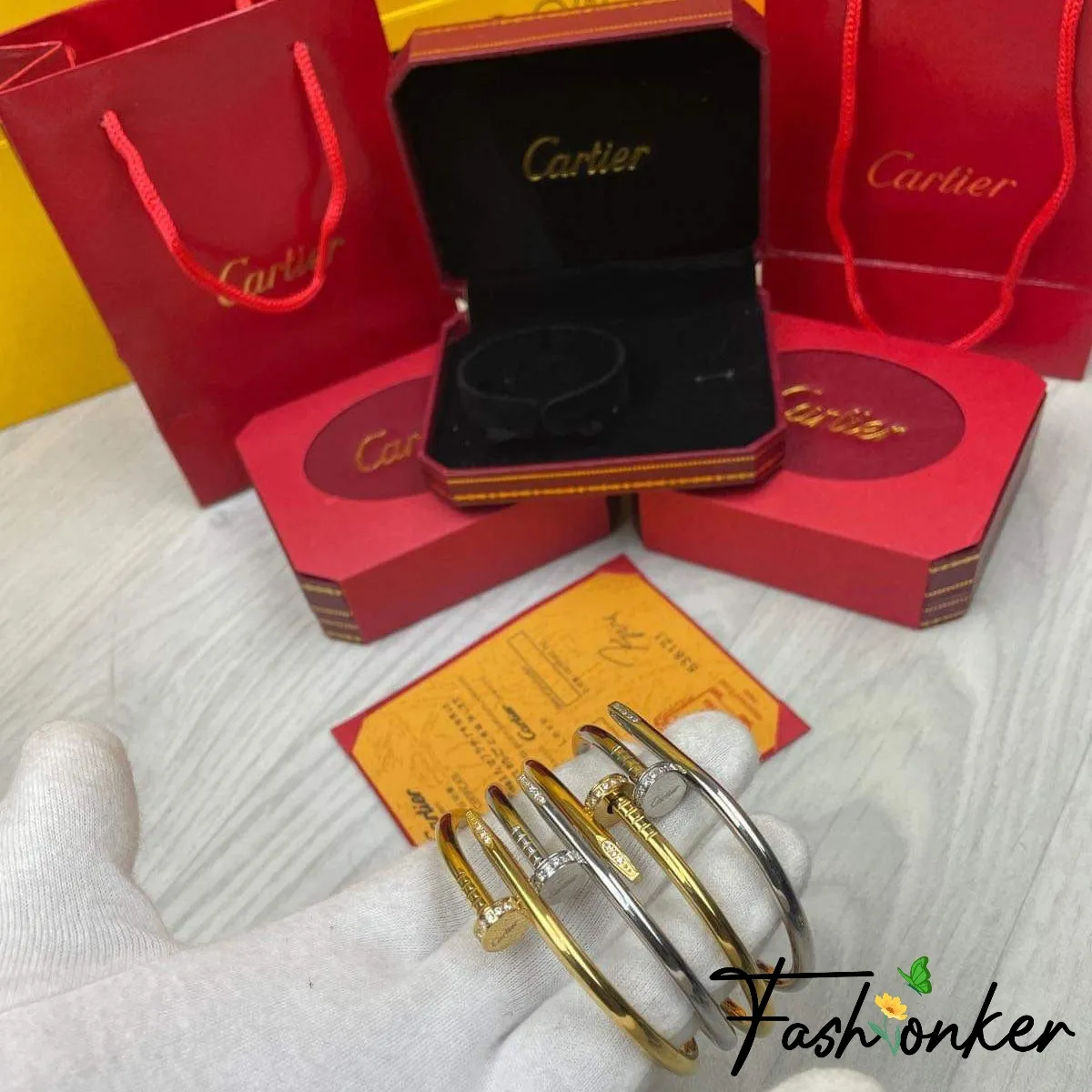 Best Price Cartier Nail bangle stones