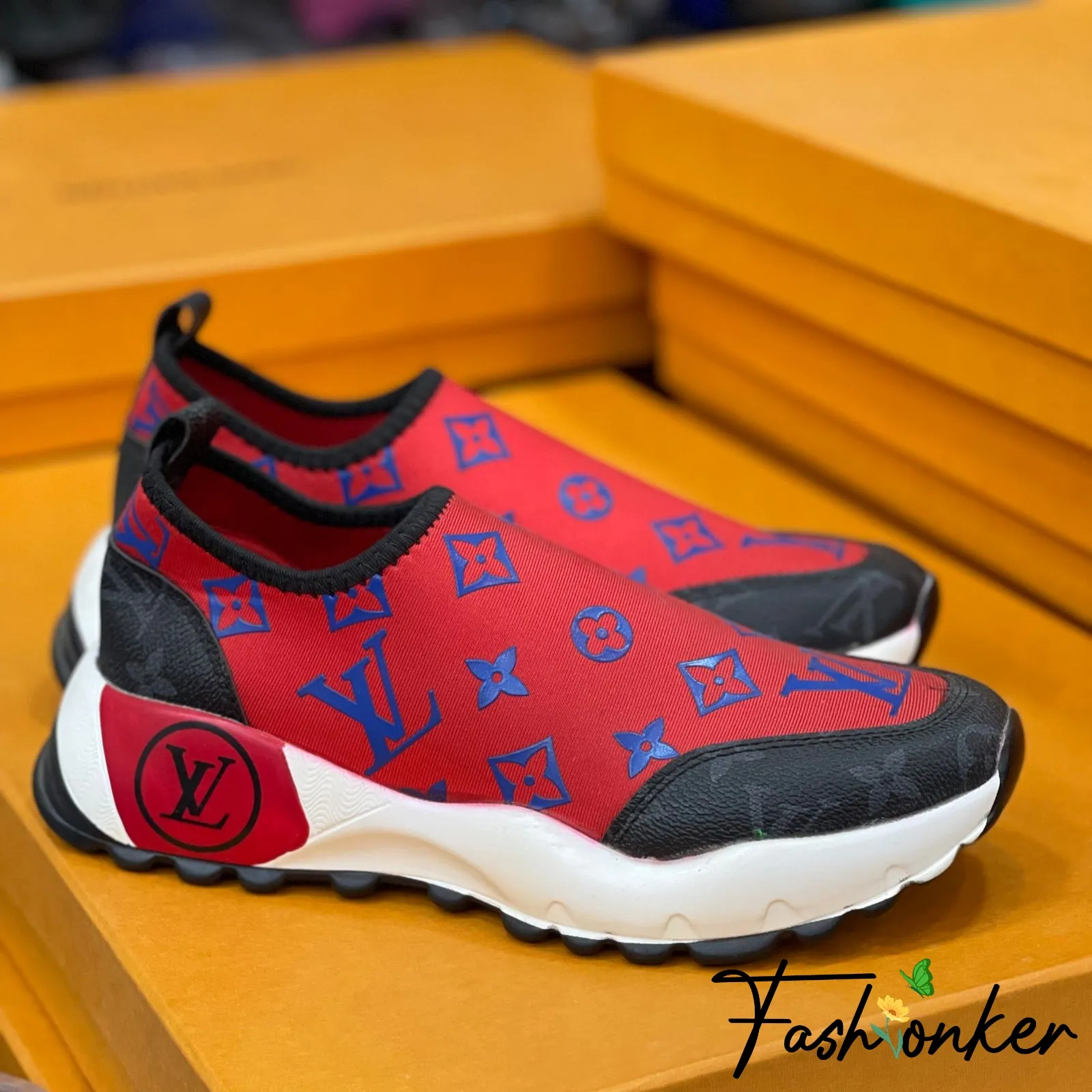 Best Price LV Red Black Joggers