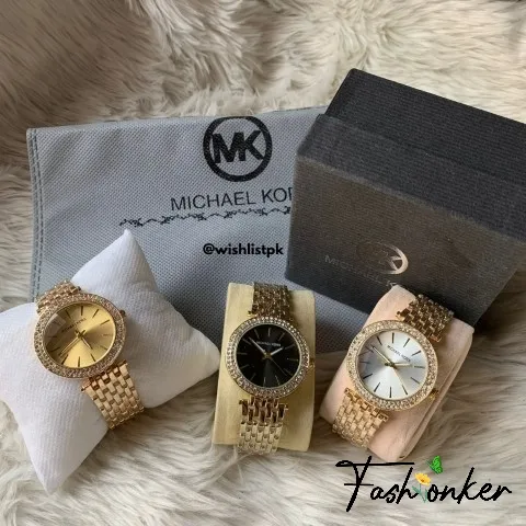 Best Price MK Darci Gold Stones Female Watch